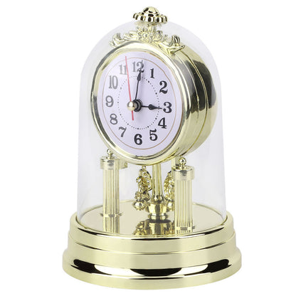 European Retro Style Living Room Clock Antique Silent Table Clock Home Decor